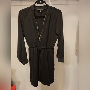 Dynamite Black Long Sleeve Dress with Zipper